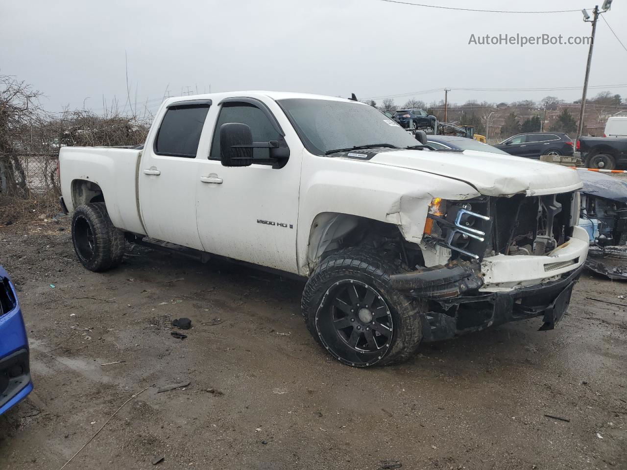 2008 Chevrolet Silverado K2500 Heavy Duty White vin: 1GCHK23678F189490