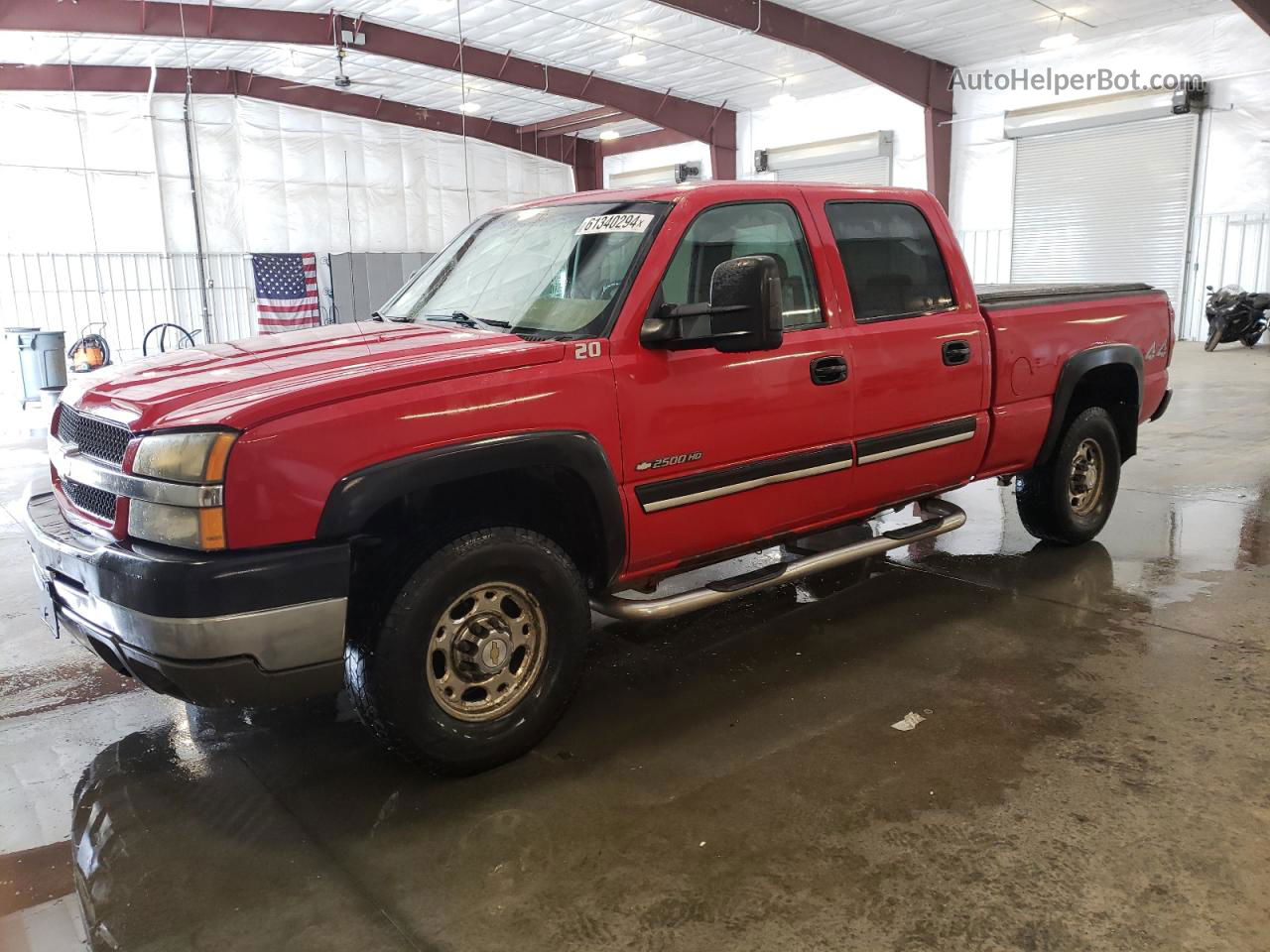 2003 Chevrolet Silverado K2500 Heavy Duty Red vin: 1GCHK23U13F103310