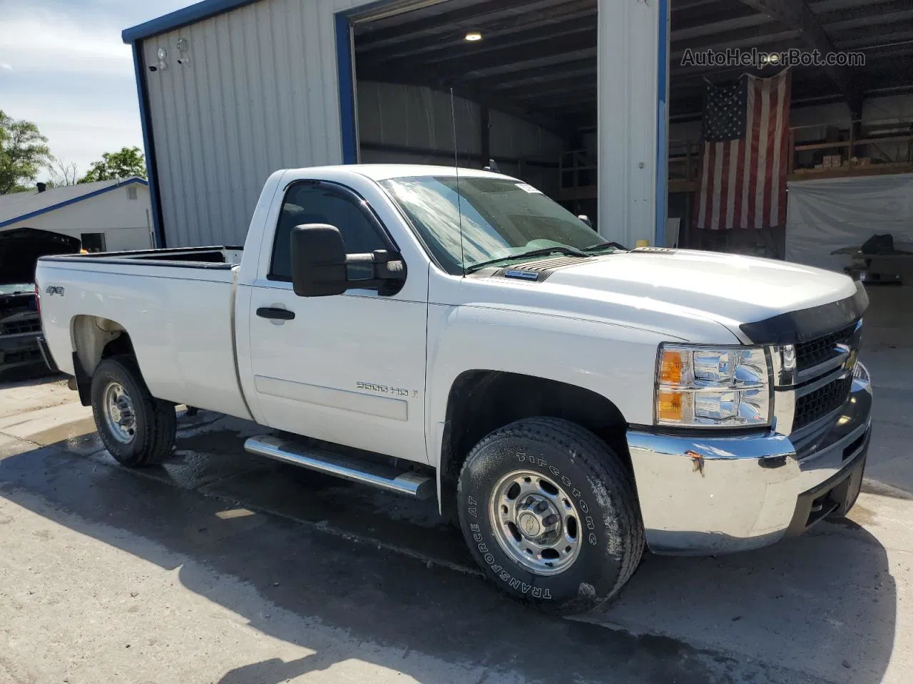 2008 Chevrolet Silverado K2500 Heavy Duty White vin: 1GCHK24638E165496