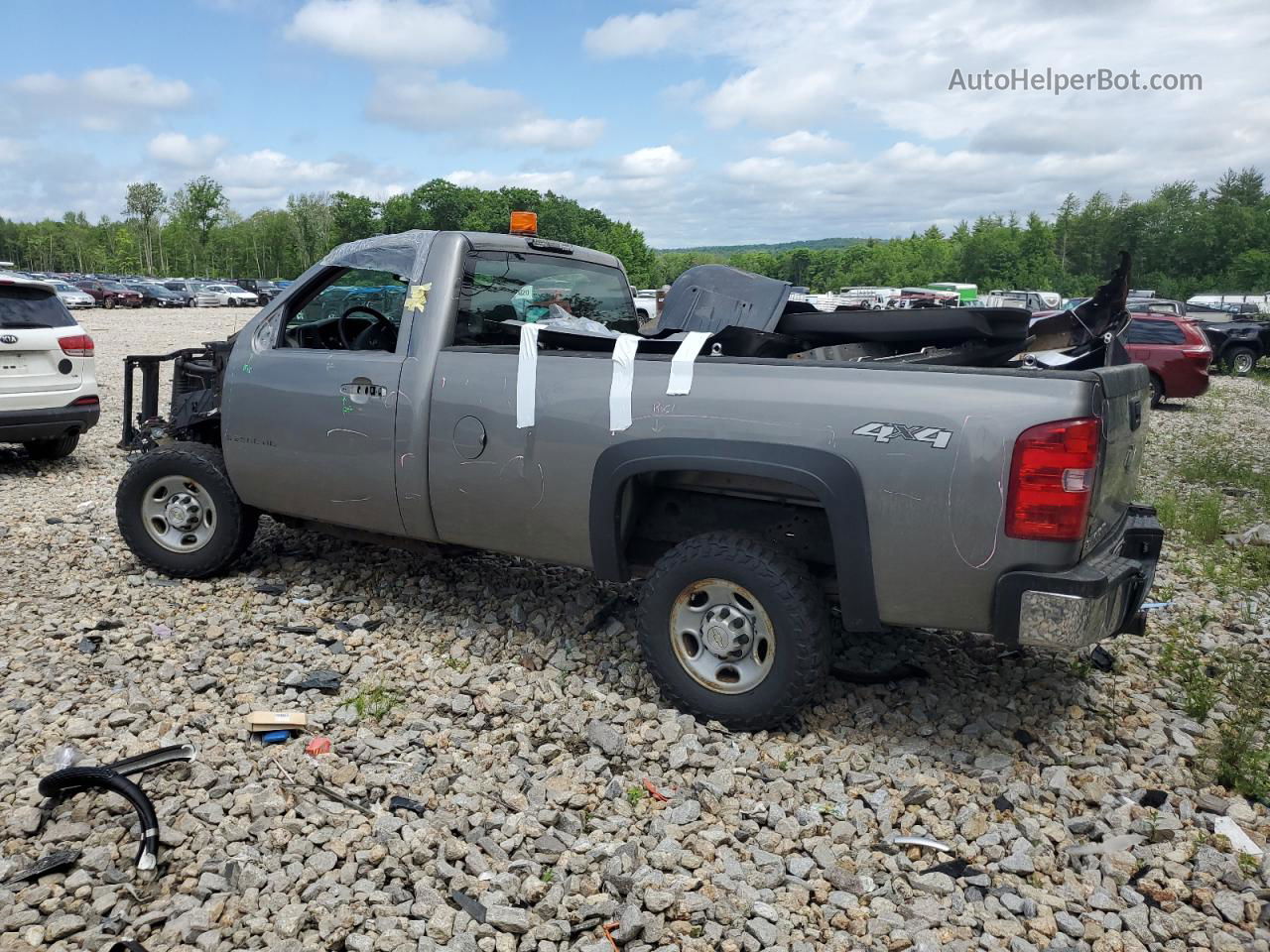 2008 Chevrolet Silverado K2500 Heavy Duty Green vin: 1GCHK24K48E140474