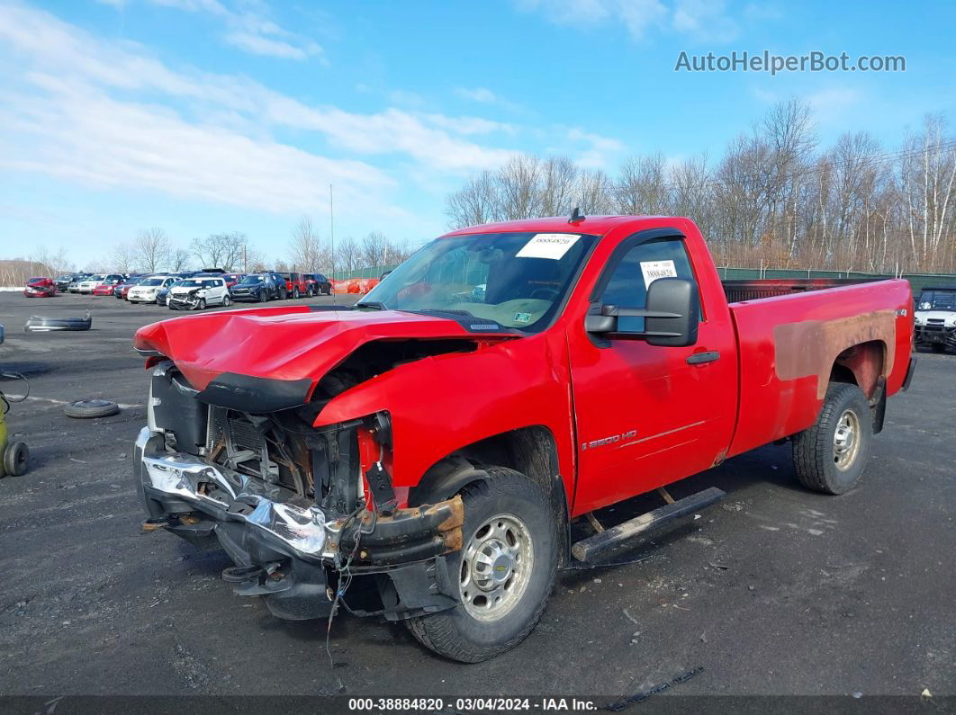 2008 Chevrolet Silverado 2500hd Lt1 Red vin: 1GCHK24K88E166558