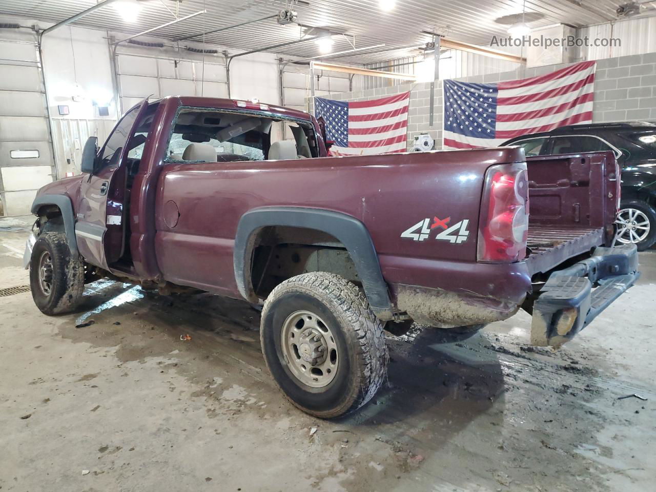 2003 Chevrolet Silverado K2500 Heavy Duty Burgundy vin: 1GCHK24U33E195749