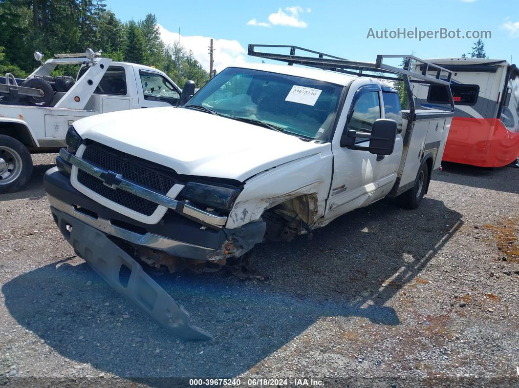 2003 Chevrolet Silverado 2500hd Ls White vin: 1GCHK29103E181354