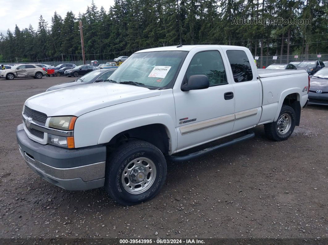 2003 Chevrolet Silverado 2500hd Lt White vin: 1GCHK29123E340648