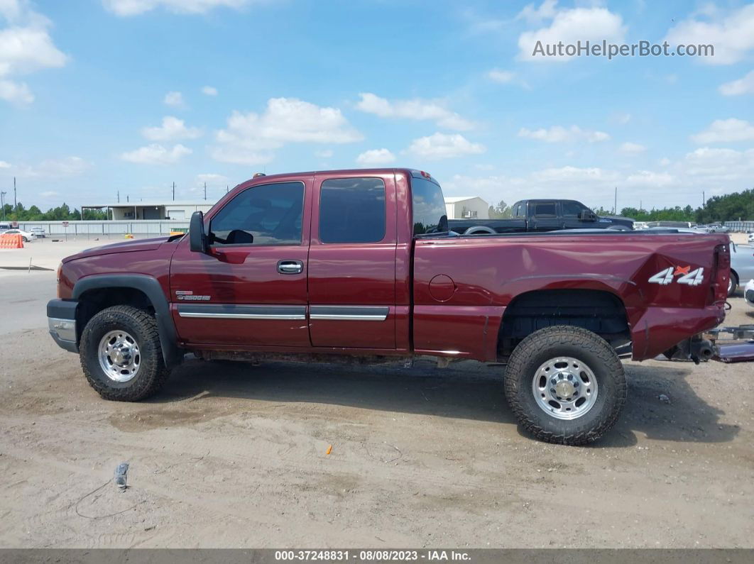 2003 Chevrolet Silverado 2500hd Ls Burgundy vin: 1GCHK29173E312487