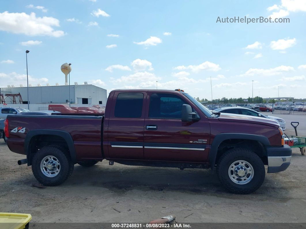 2003 Chevrolet Silverado 2500hd Ls Burgundy vin: 1GCHK29173E312487