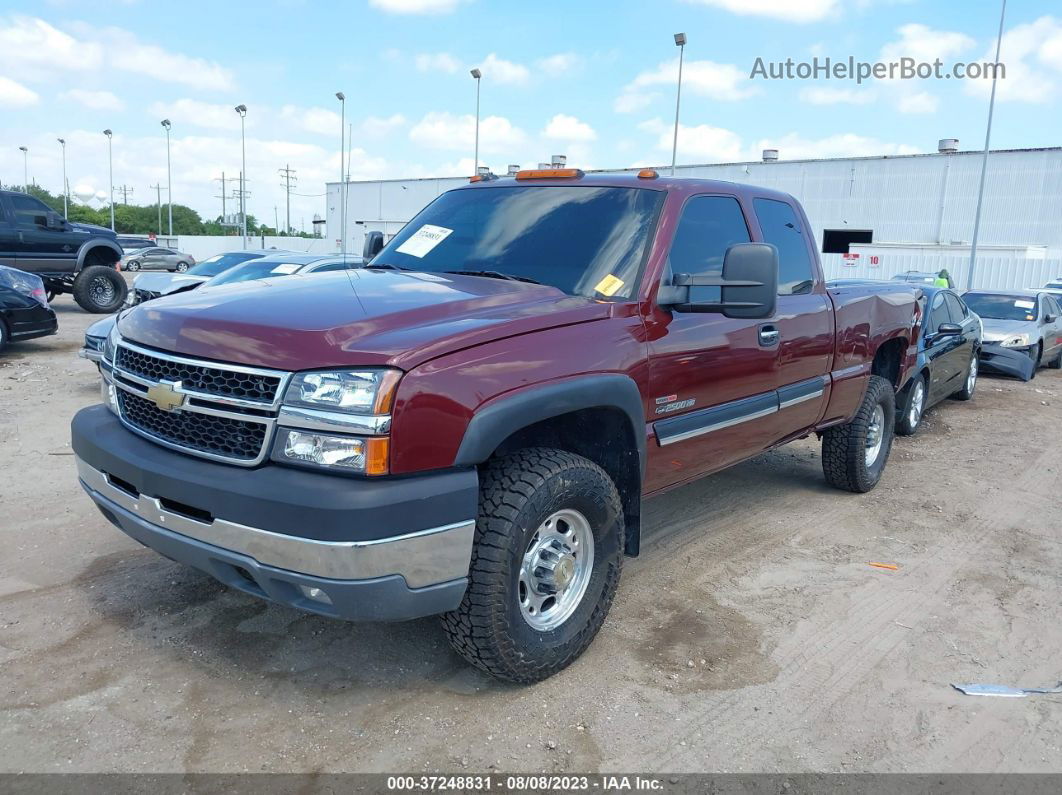 2003 Chevrolet Silverado 2500hd Ls Burgundy vin: 1GCHK29173E312487