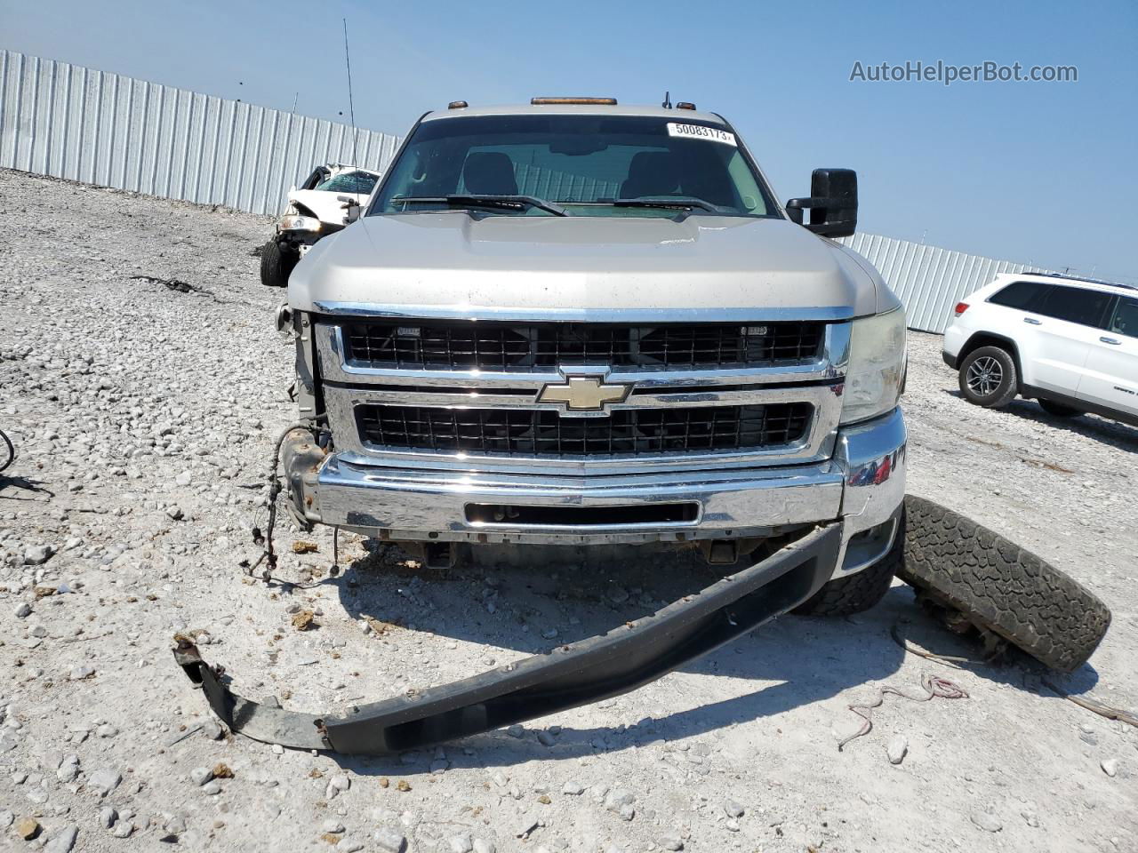 2008 Chevrolet Silverado K2500 Heavy Duty Silver vin: 1GCHK29628E217709