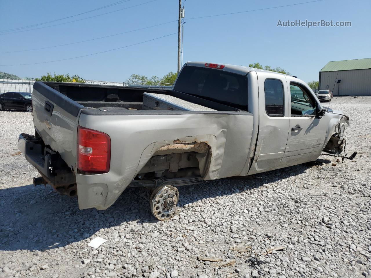 2008 Chevrolet Silverado K2500 Heavy Duty Silver vin: 1GCHK29628E217709