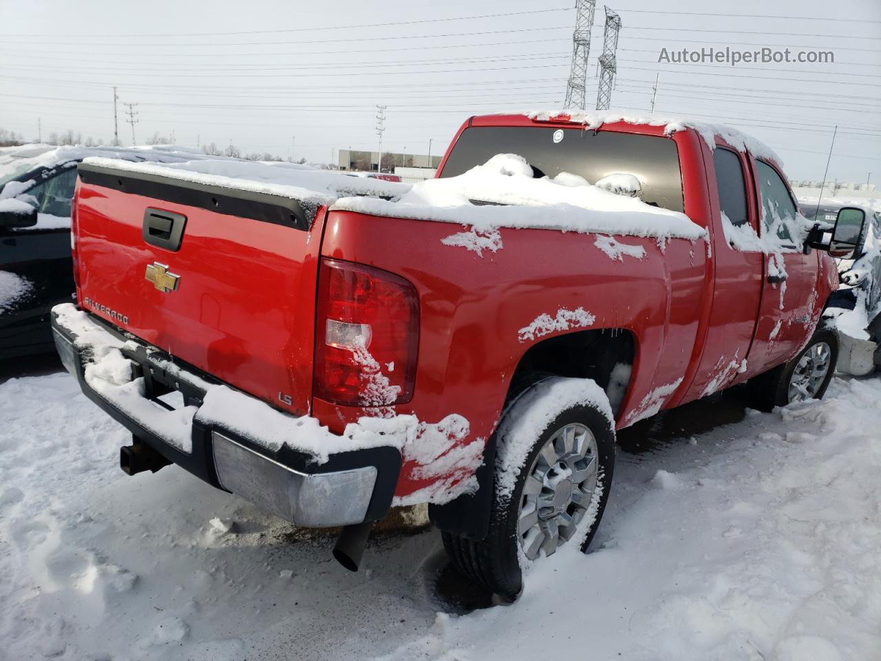 2008 Chevrolet Silverado K2500 Heavy Duty Red vin: 1GCHK29K58E110943