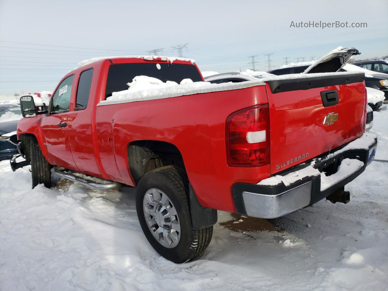 2008 Chevrolet Silverado K2500 Heavy Duty Red vin: 1GCHK29K58E110943