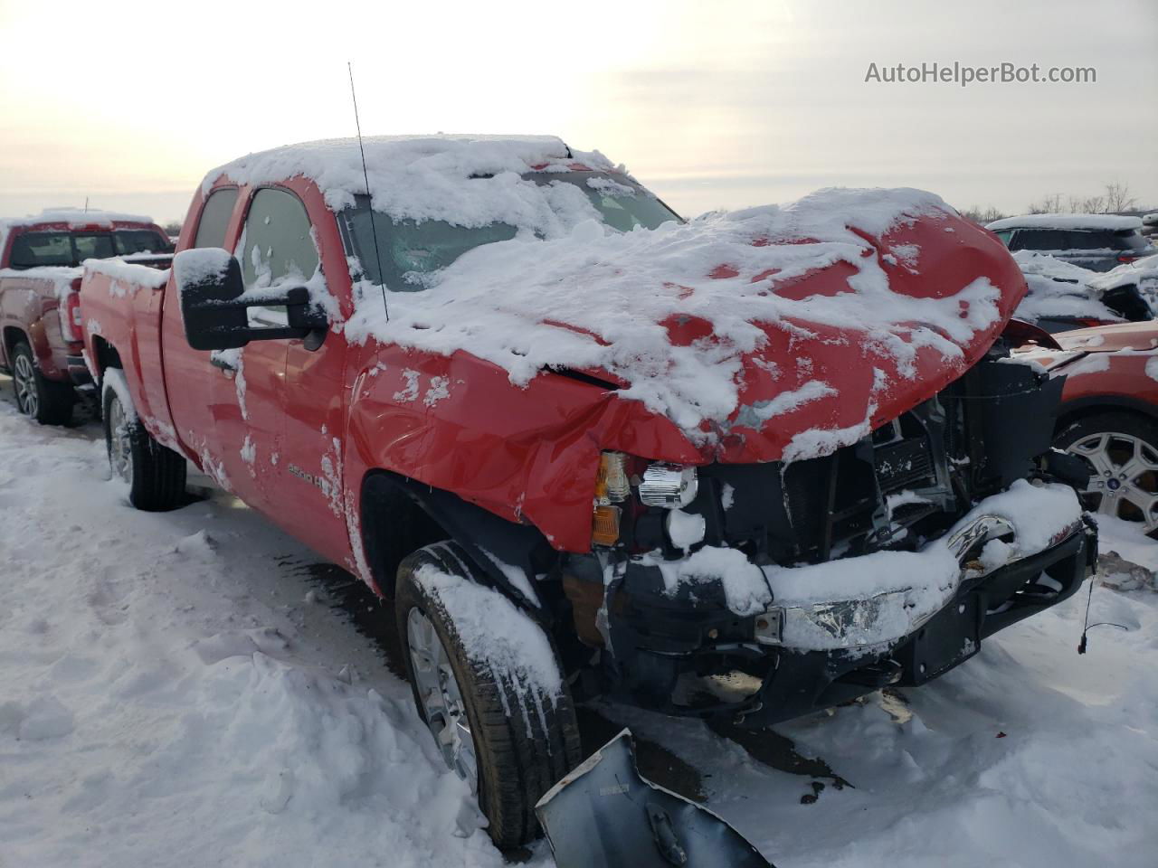 2008 Chevrolet Silverado K2500 Heavy Duty Red vin: 1GCHK29K58E110943