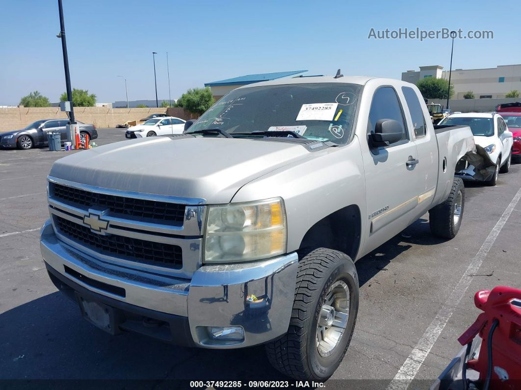 2008 Chevrolet Silverado 2500hd Lt W/1lt Silver vin: 1GCHK29K68E193878