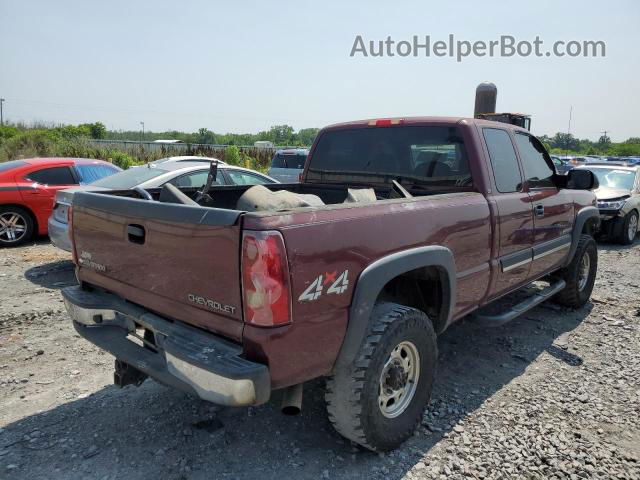 2003 Chevrolet Silverado K2500 Heavy Duty Burgundy vin: 1GCHK29U43E364105