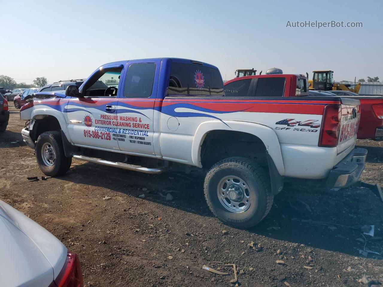 2003 Chevrolet Silverado K2500 Heavy Duty Белый vin: 1GCHK29UX3E307312