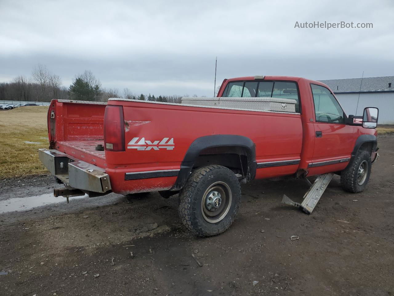 1993 Chevrolet Gmt-400 K3500 Red vin: 1GCHK34K2PE199382