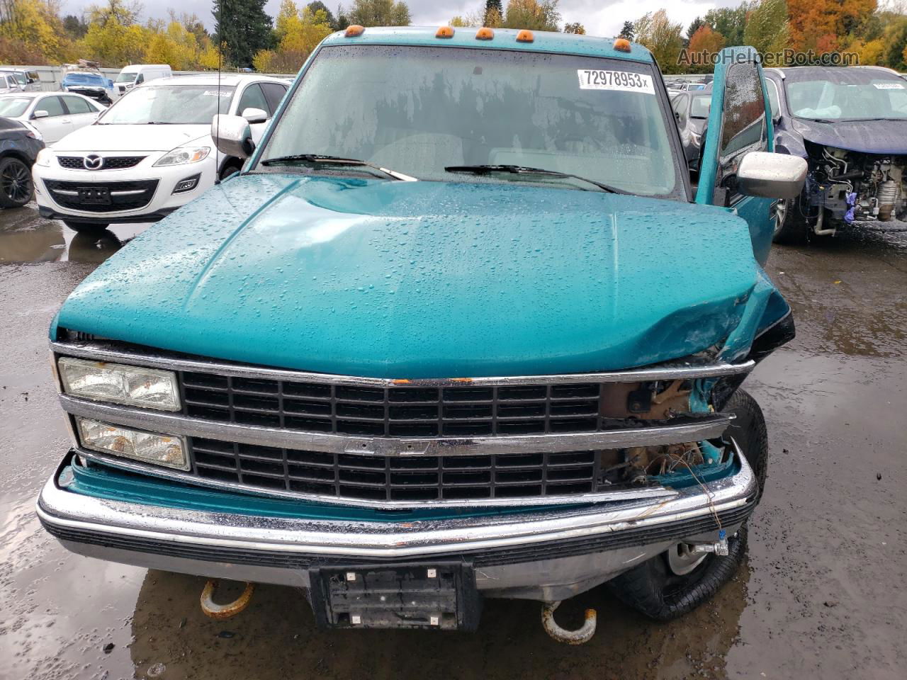 1993 Chevrolet Gmt-400 K3500 Teal vin: 1GCHK39N3PE184134