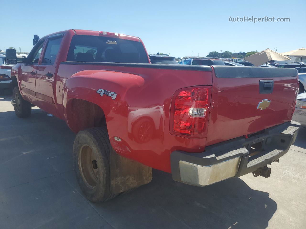 2008 Chevrolet Silverado K3500 Red vin: 1GCJK336X8F147709