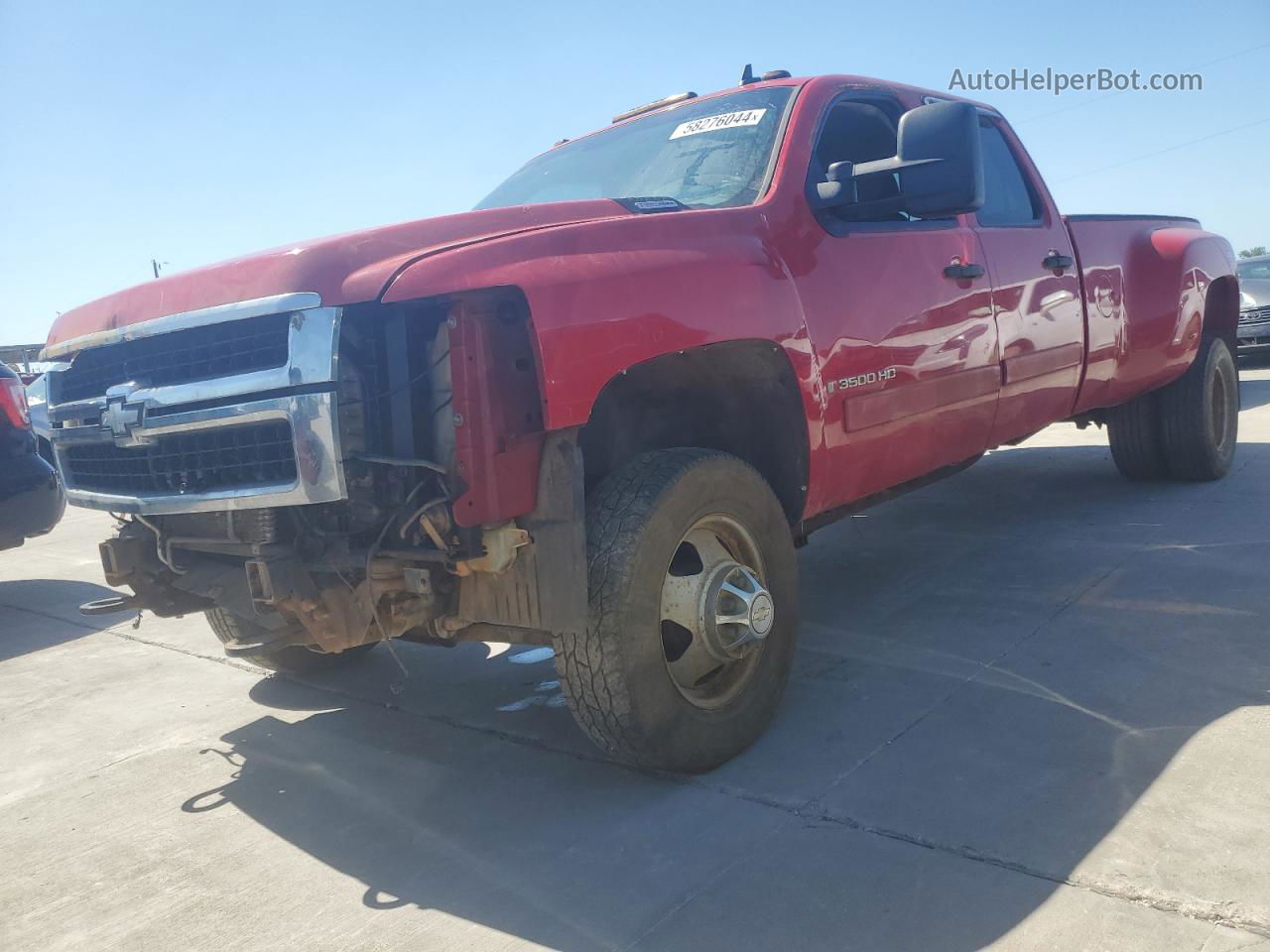 2008 Chevrolet Silverado K3500 Red vin: 1GCJK336X8F147709