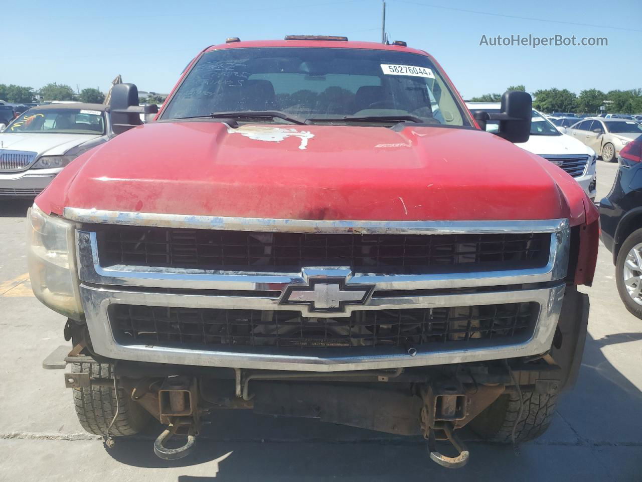 2008 Chevrolet Silverado K3500 Red vin: 1GCJK336X8F147709