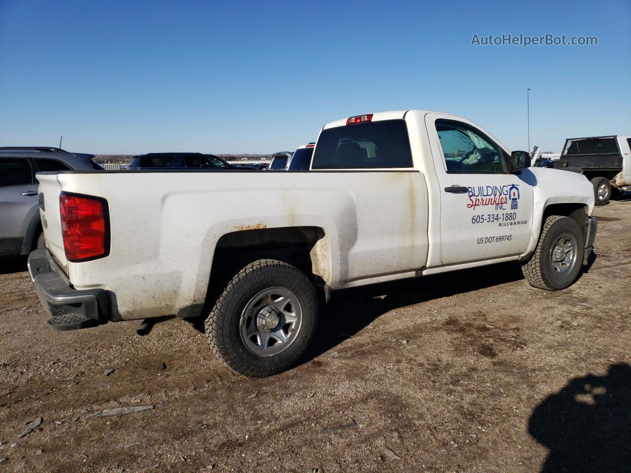 2016 Chevrolet Silverado C1500 White vin: 1GCNCNEC4GZ144850