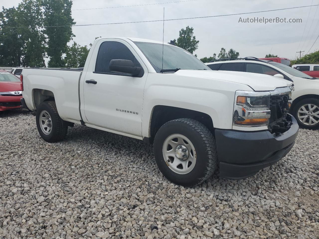 2016 Chevrolet Silverado C1500 White vin: 1GCNCNECXGZ418438