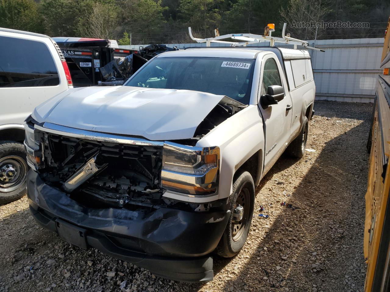 2016 Chevrolet Silverado C1500 White vin: 1GCNCNEH6GZ308689