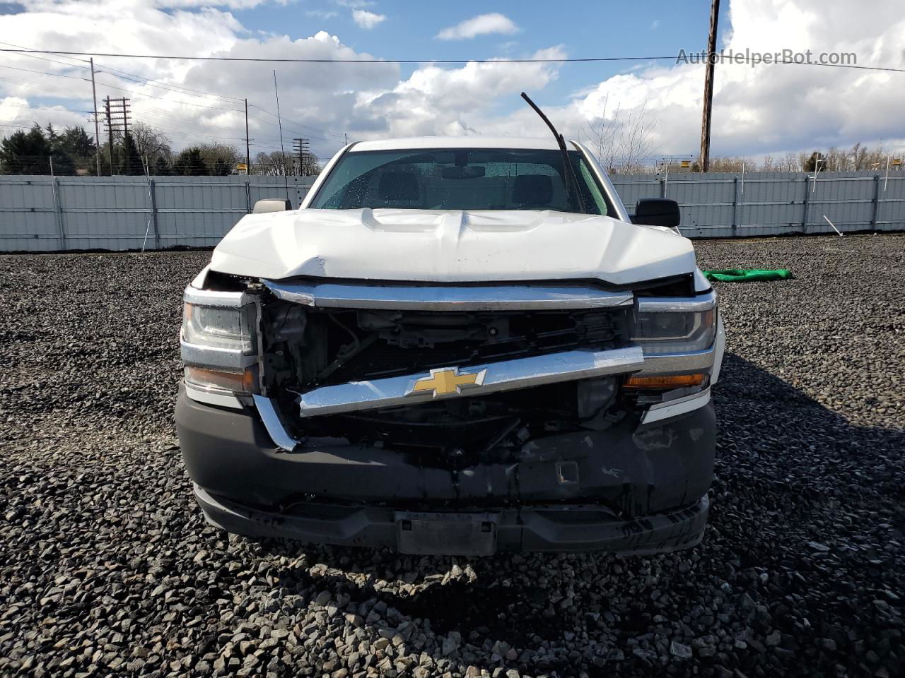 2016 Chevrolet Silverado C1500 White vin: 1GCNCNEH7GZ256618