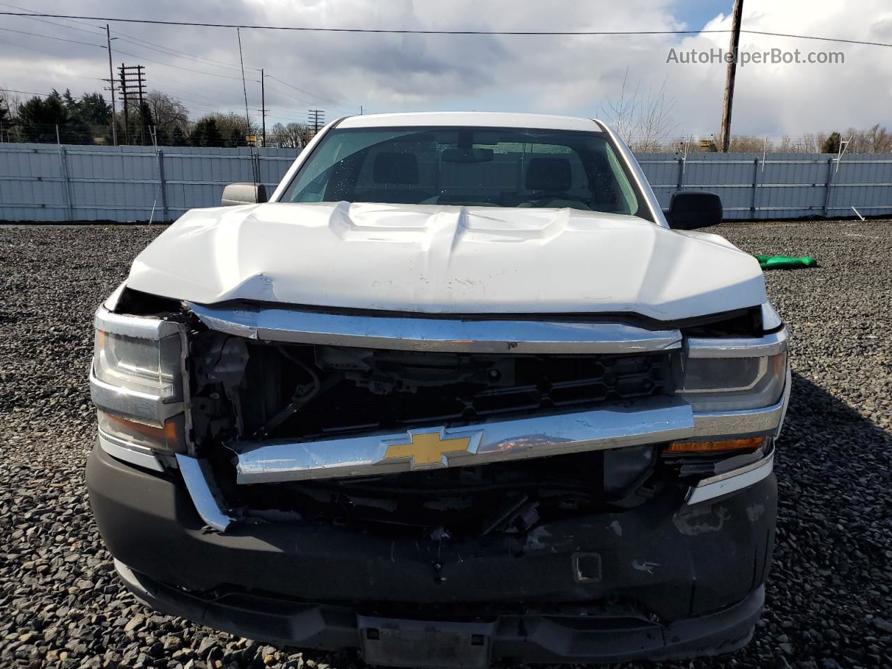 2016 Chevrolet Silverado C1500 White vin: 1GCNCNEH7GZ256618