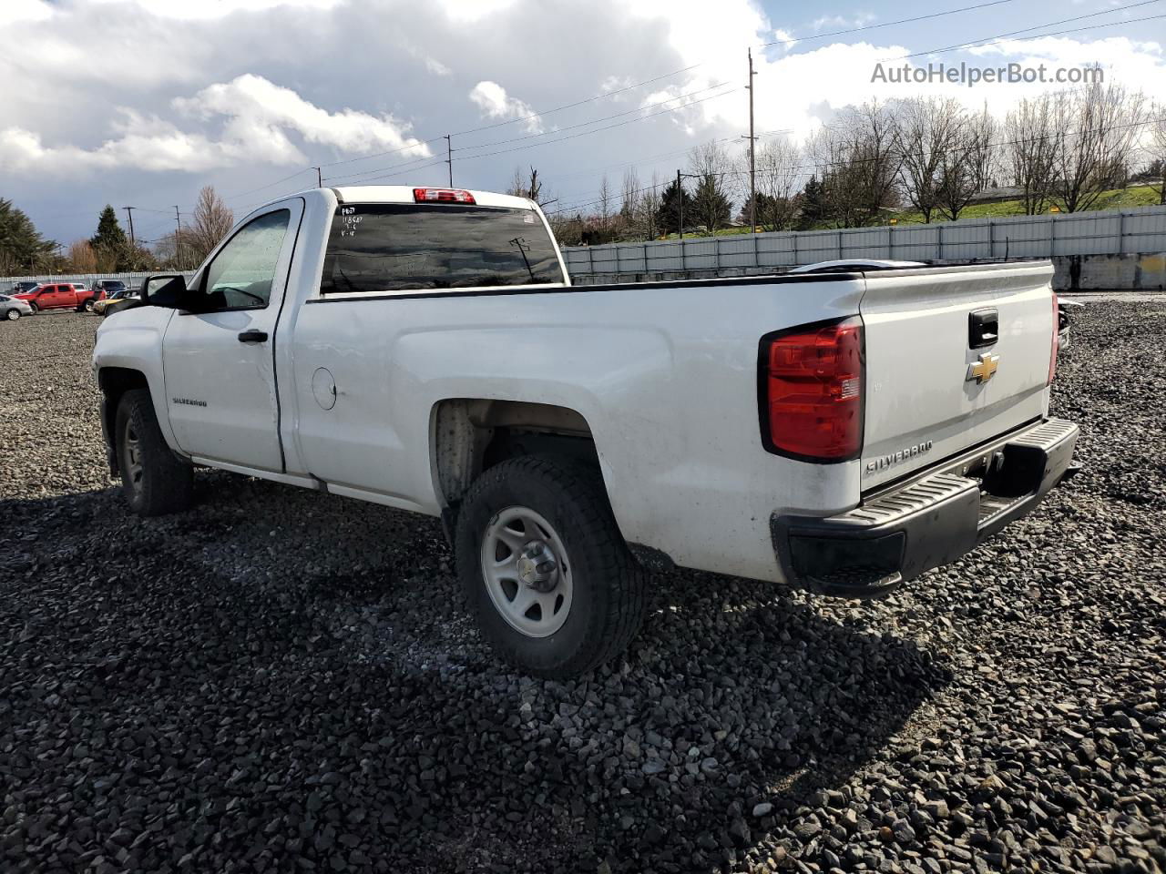 2016 Chevrolet Silverado C1500 White vin: 1GCNCNEH7GZ256618