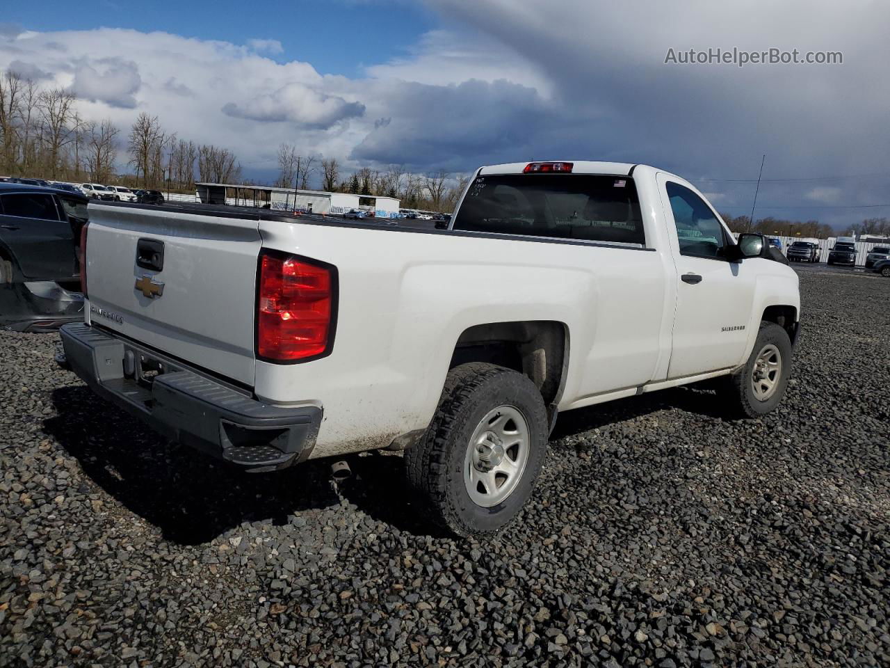 2016 Chevrolet Silverado C1500 Белый vin: 1GCNCNEH7GZ256618