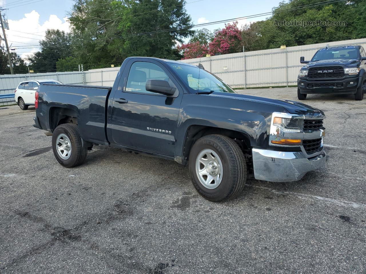 2016 Chevrolet Silverado C1500 Black vin: 1GCNCNEH7GZ399276