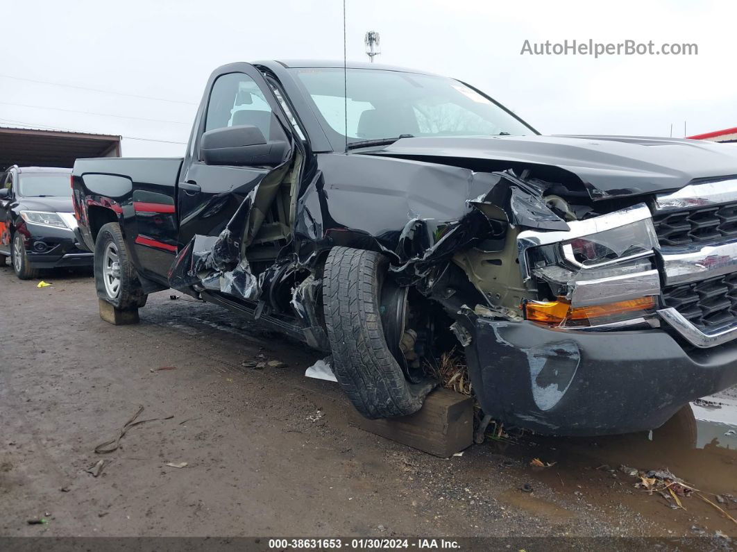 2018 Chevrolet Silverado 1500 Wt Black vin: 1GCNCNEH8JZ221691