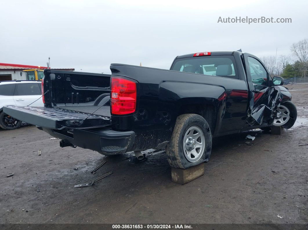 2018 Chevrolet Silverado 1500 Wt Black vin: 1GCNCNEH8JZ221691