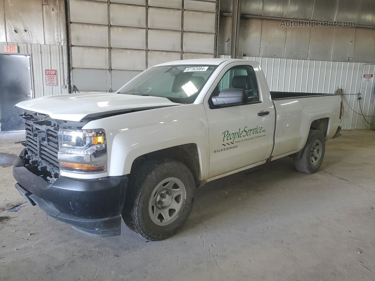 2018 Chevrolet Silverado C1500 Белый vin: 1GCNCNEH9JZ332170