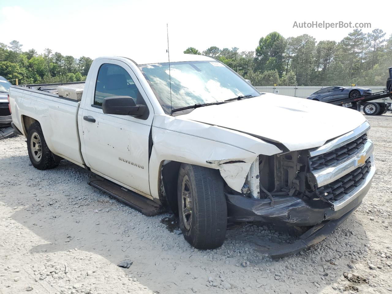 2016 Chevrolet Silverado C1500 Белый vin: 1GCNCNEHXGZ391477