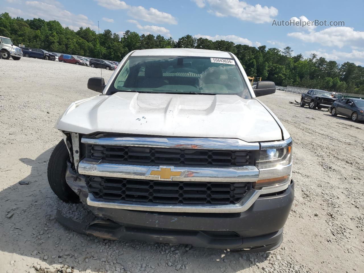 2016 Chevrolet Silverado C1500 White vin: 1GCNCNEHXGZ391477