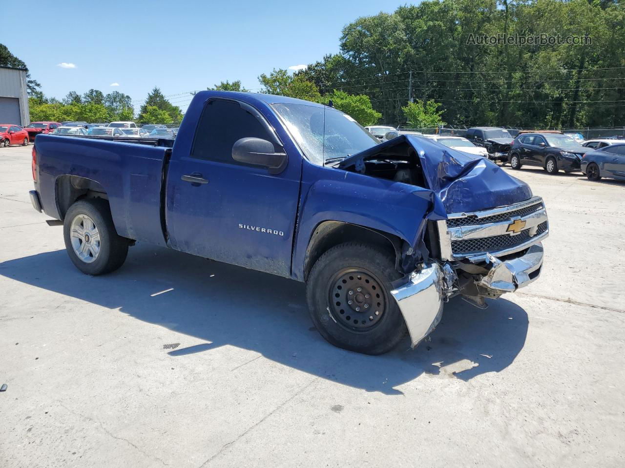 2013 Chevrolet Silverado C1500 Blue vin: 1GCNCPE09DZ125806