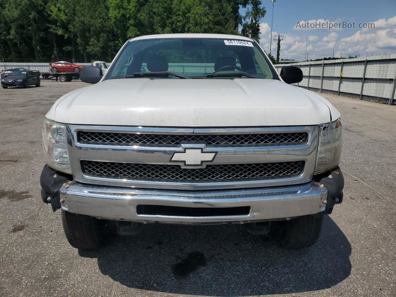 2013 Chevrolet Silverado C1500 White vin: 1GCNCPEA6DZ394810