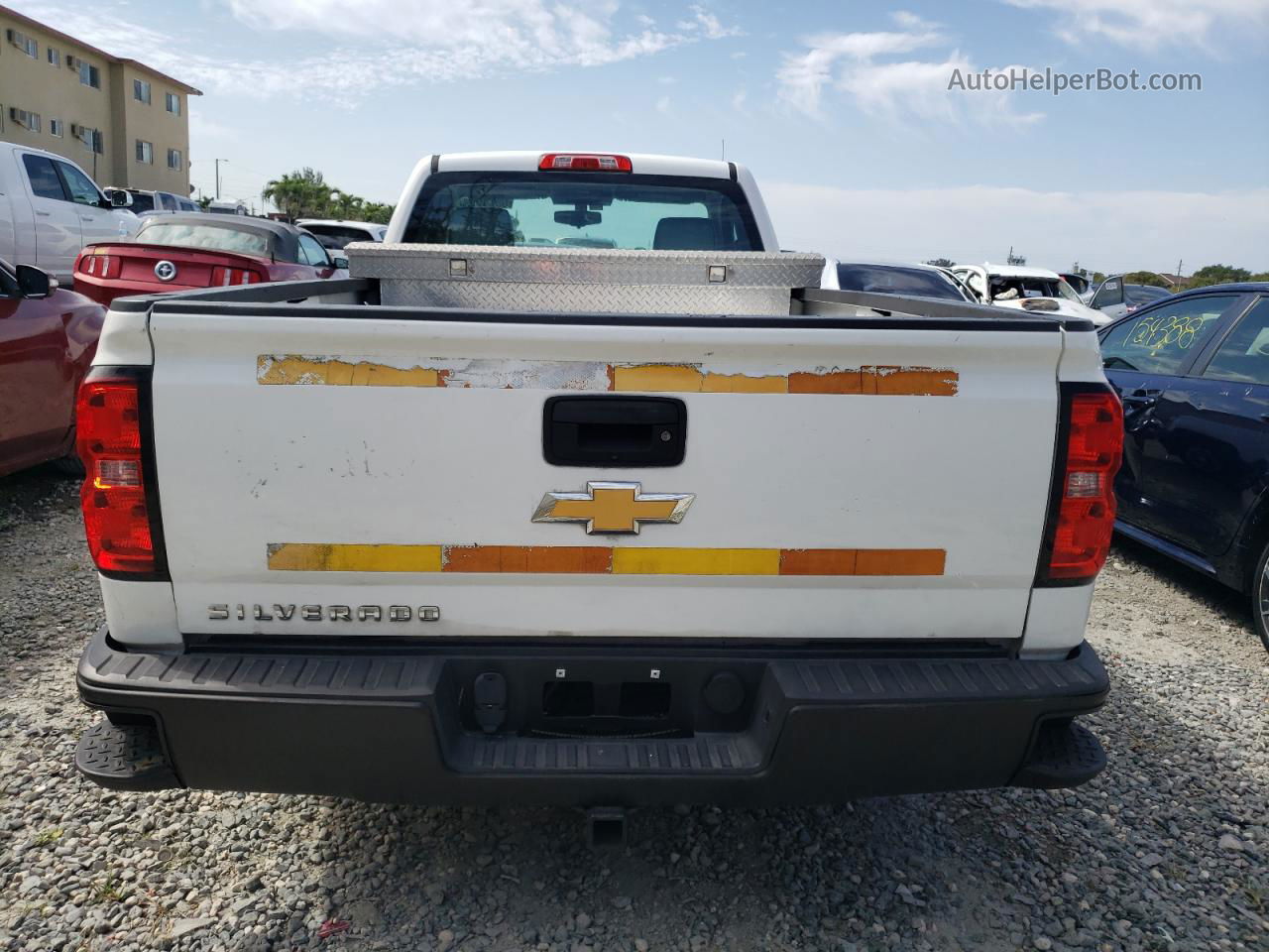 2015 Chevrolet Silverado C1500 White vin: 1GCNCPEC0FZ318018