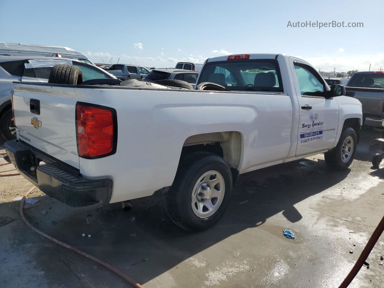 2015 Chevrolet Silverado C1500 Белый vin: 1GCNCPEC9FZ390402