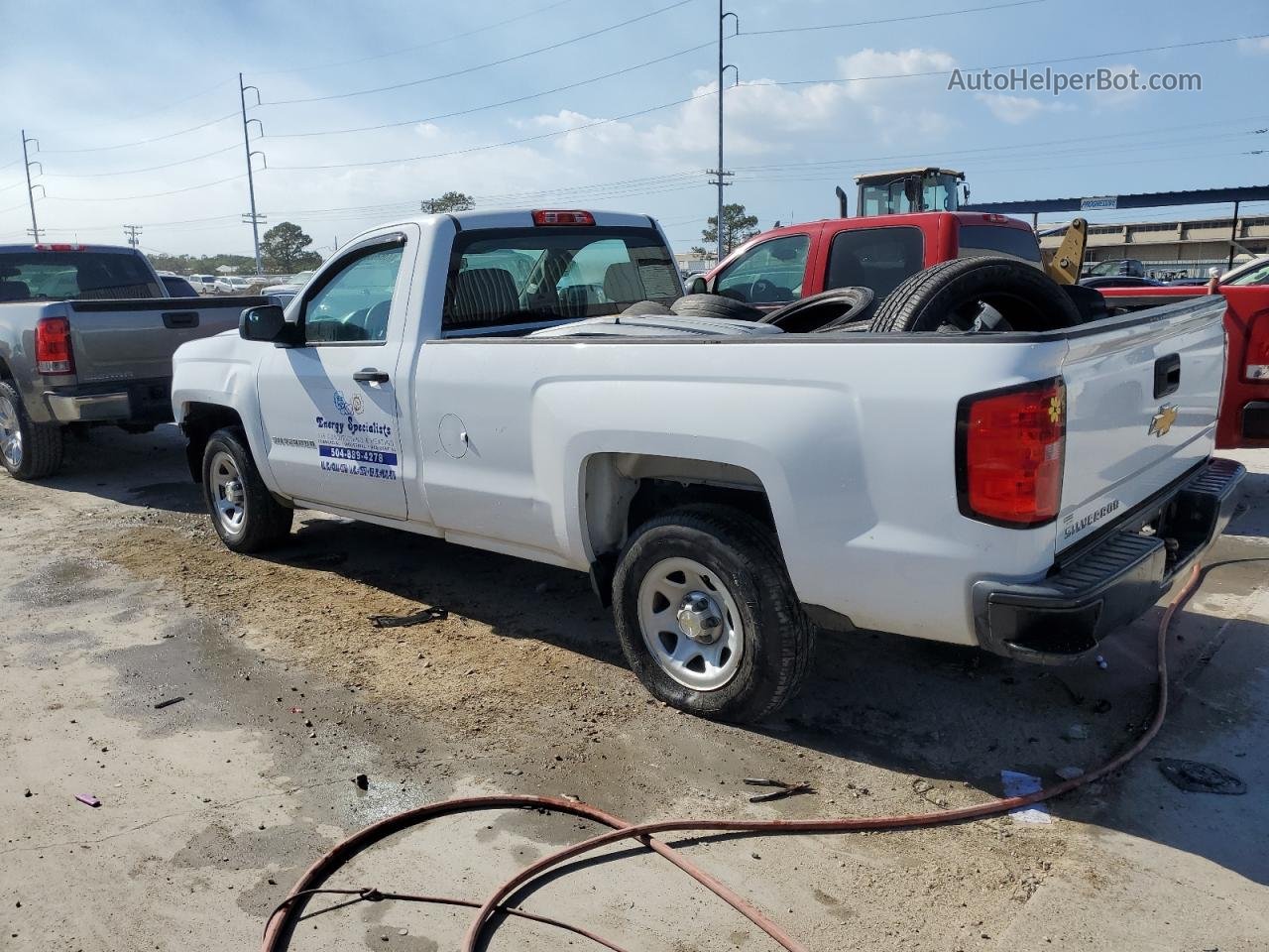 2015 Chevrolet Silverado C1500 White vin: 1GCNCPEC9FZ390402