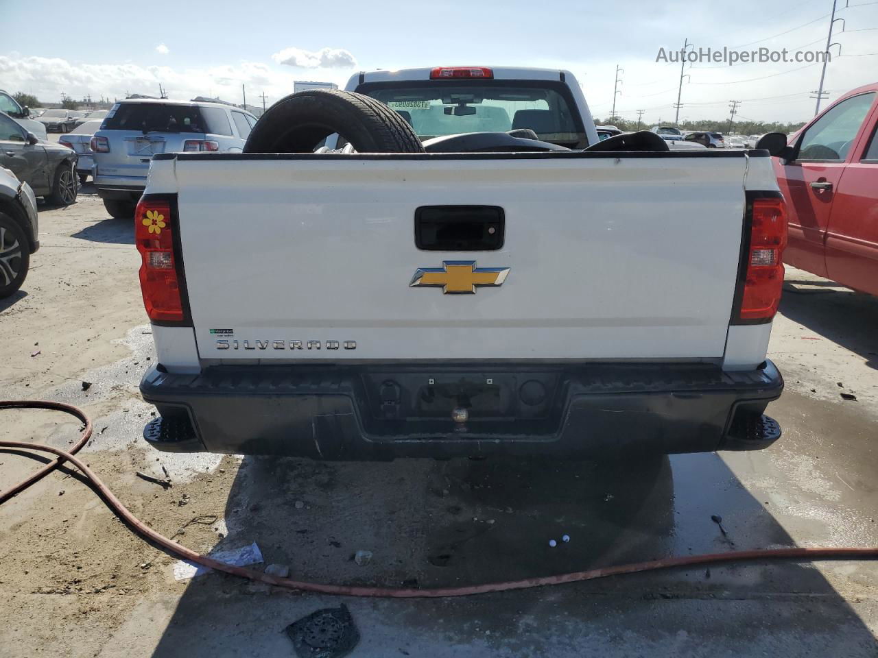 2015 Chevrolet Silverado C1500 White vin: 1GCNCPEC9FZ390402