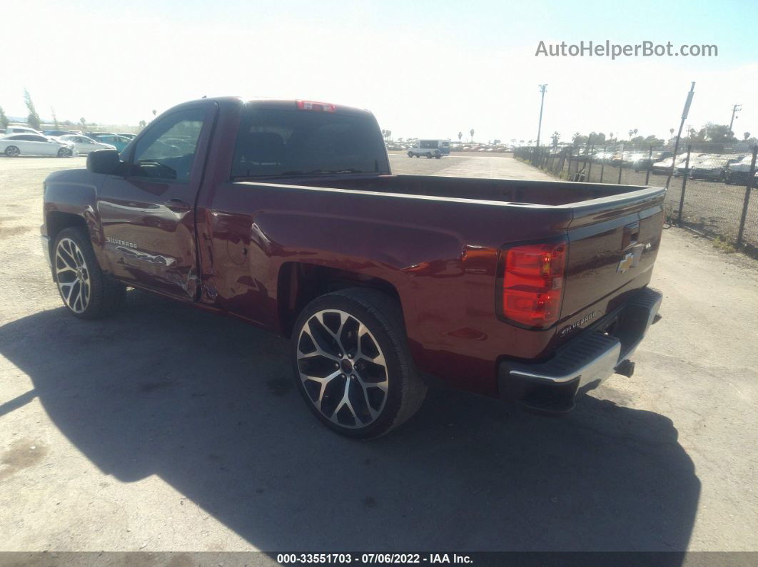 2014 Chevrolet Silverado 1500 Work Truck Burgundy vin: 1GCNCPEH1EZ241590