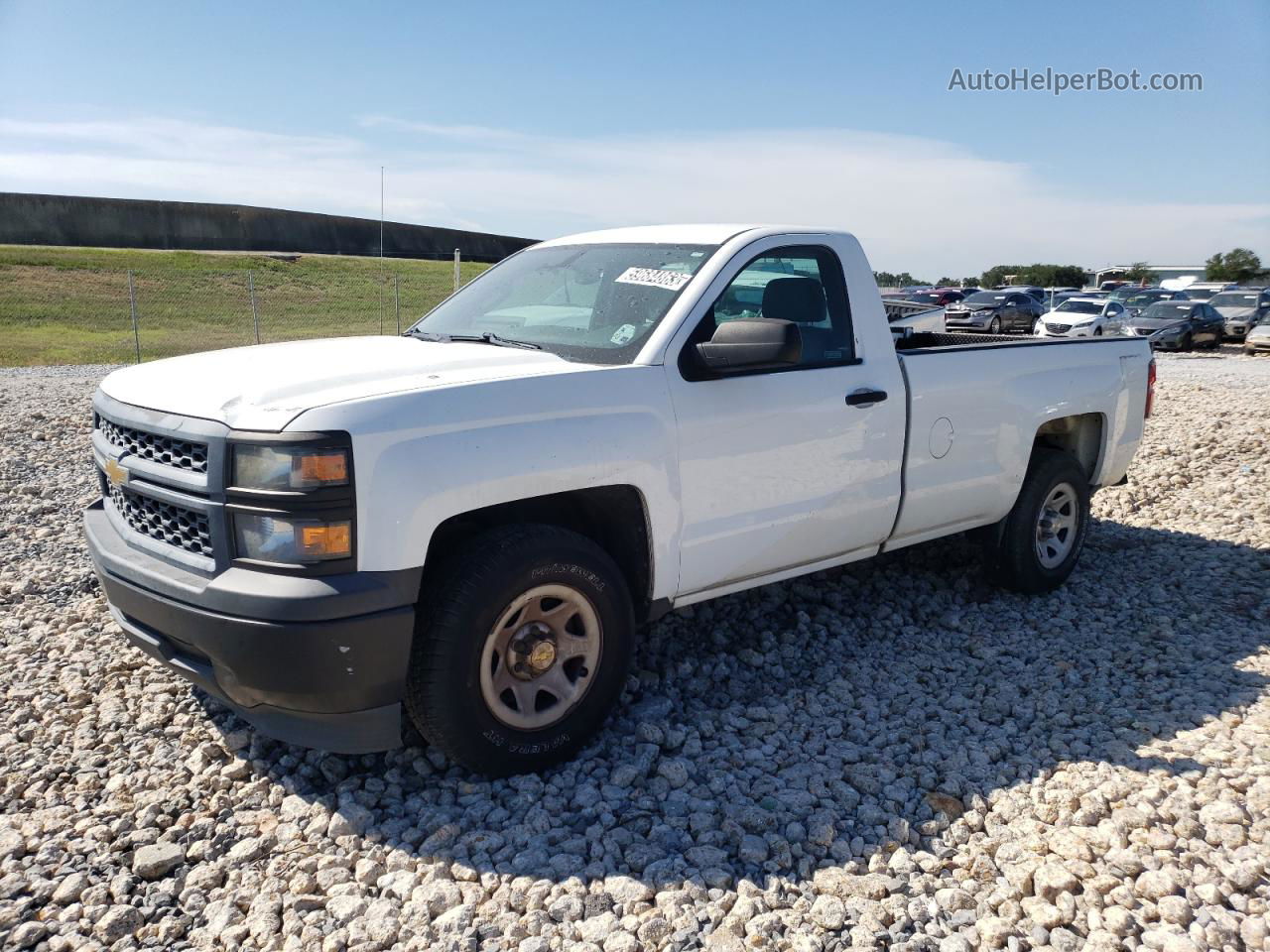 2015 Chevrolet Silverado C1500 White vin: 1GCNCPEH4FZ176543