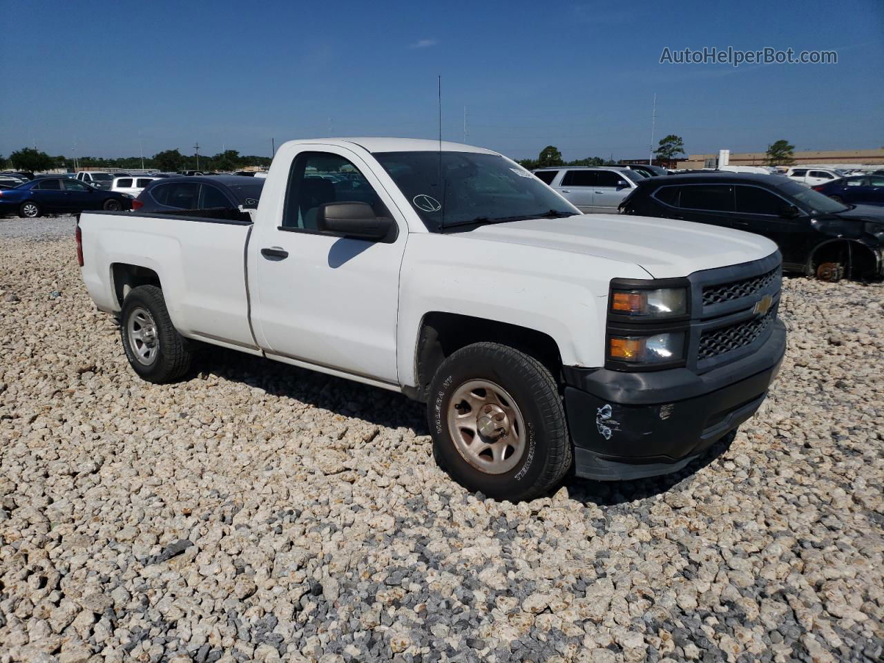 2015 Chevrolet Silverado C1500 White vin: 1GCNCPEH4FZ176543