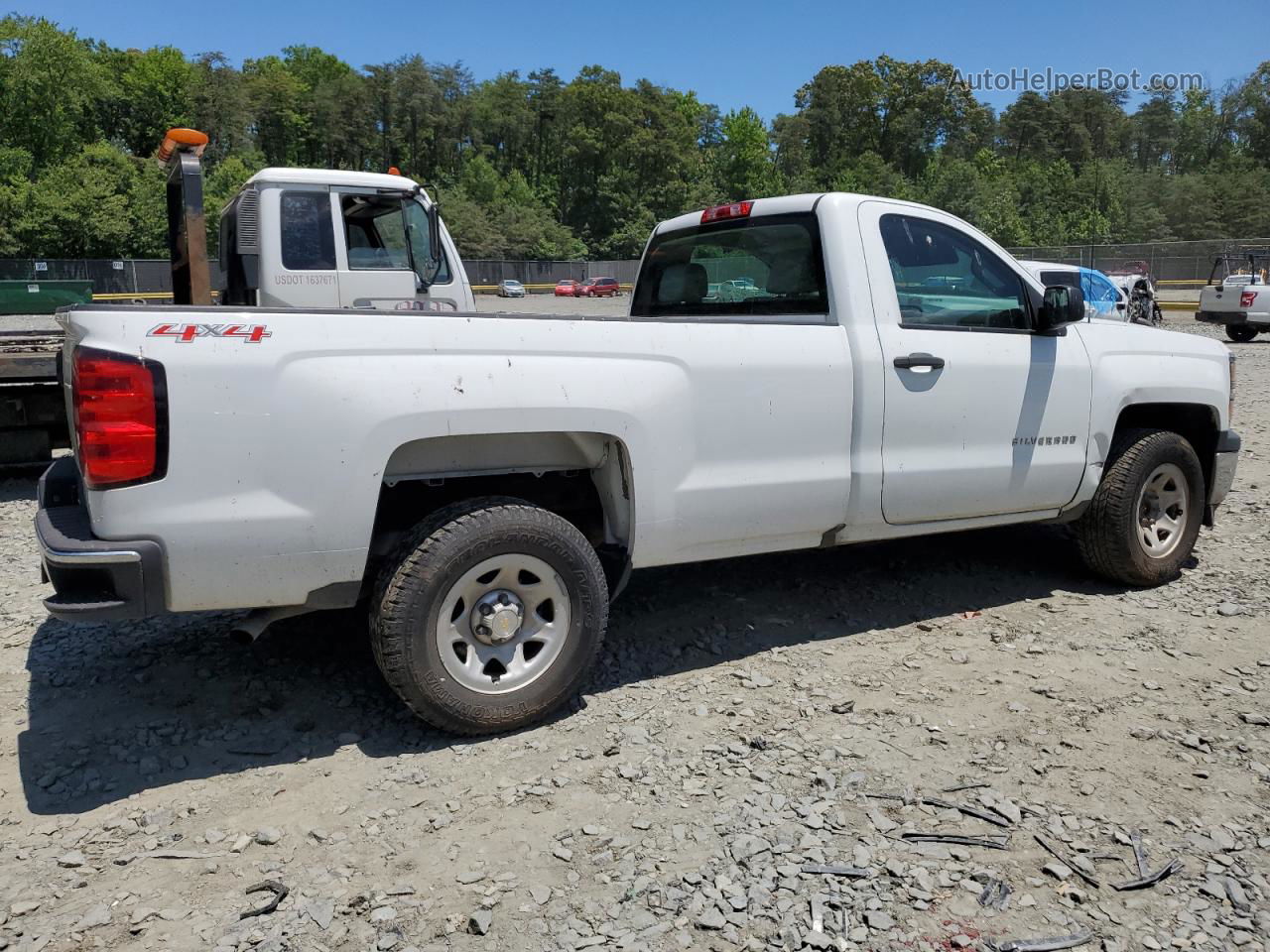 2015 Chevrolet Silverado C1500 White vin: 1GCNCPEH7FZ392824