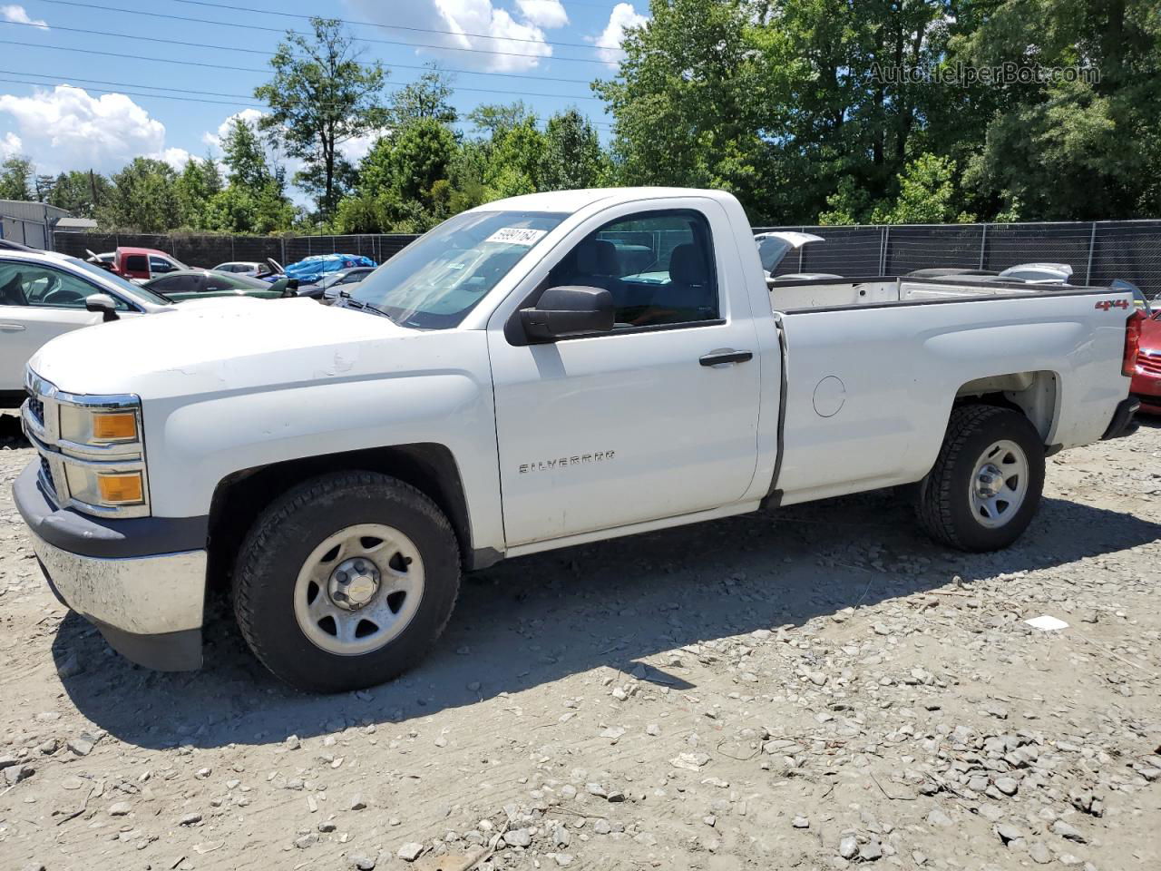 2015 Chevrolet Silverado C1500 White vin: 1GCNCPEH7FZ392824