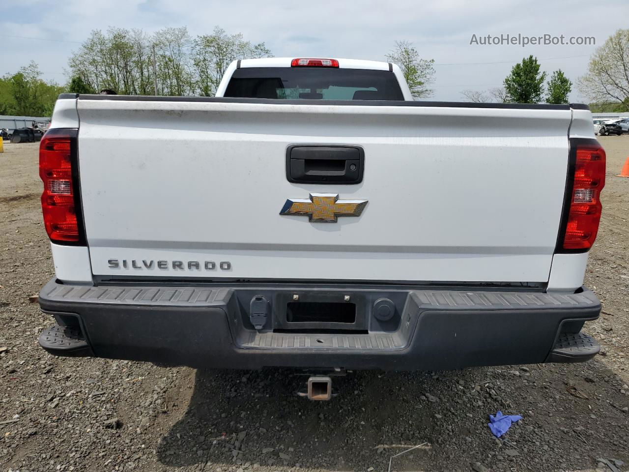 2015 Chevrolet Silverado C1500 White vin: 1GCNCPEHXFZ430465