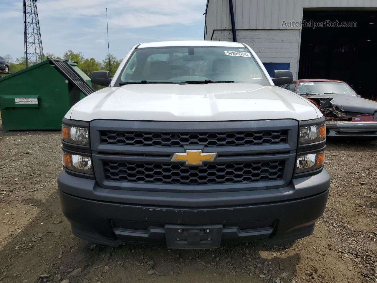 2015 Chevrolet Silverado C1500 White vin: 1GCNCPEHXFZ430465